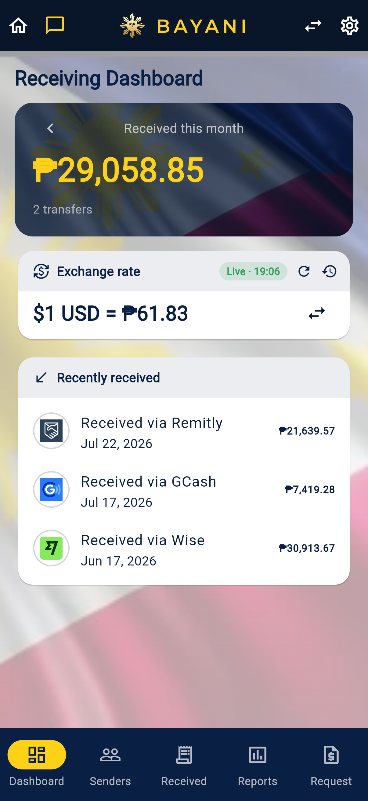 Recipient mode